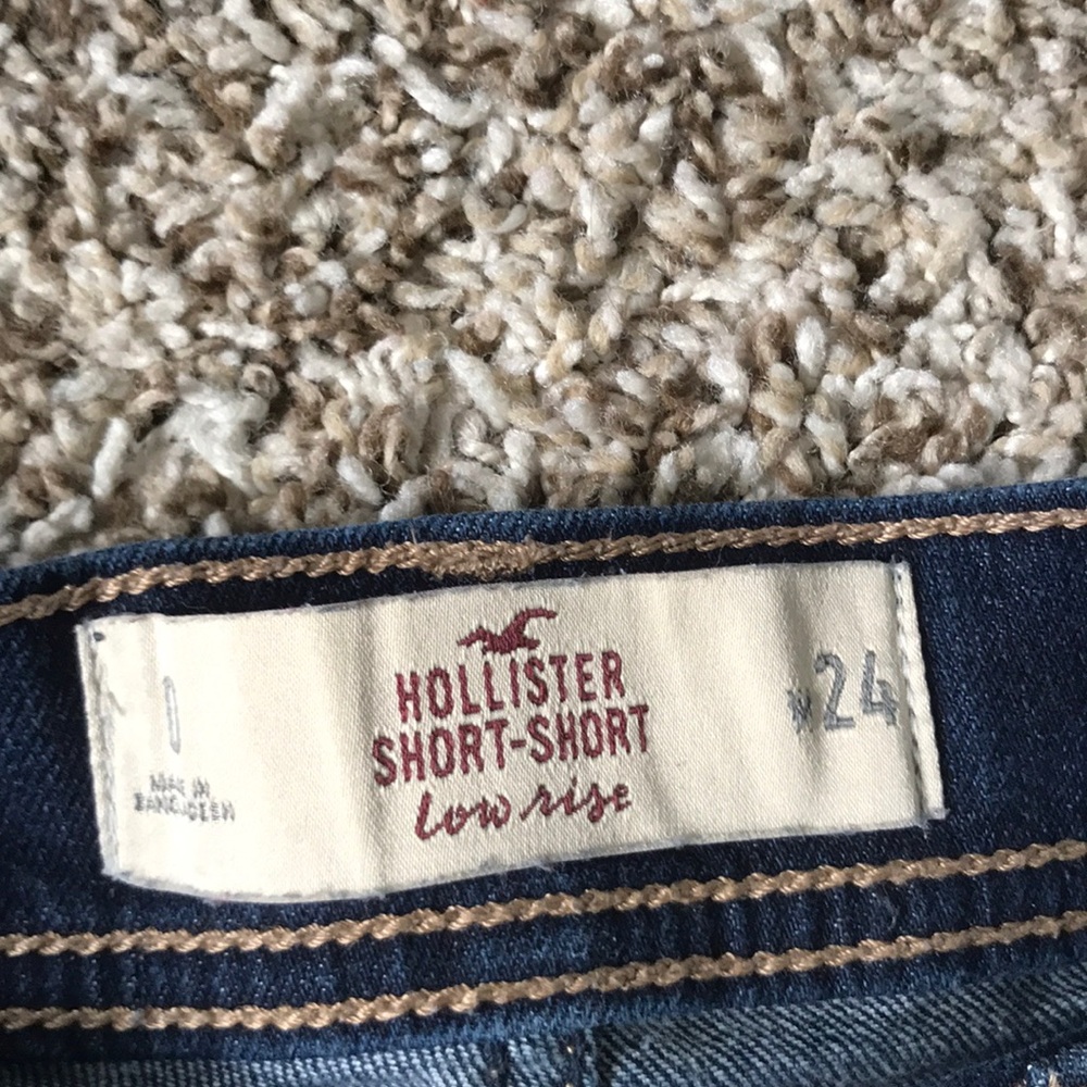 Hollister size 0 denim shorts